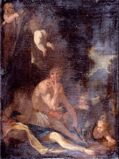 Ninfa e satiro da Nicolas Poussin